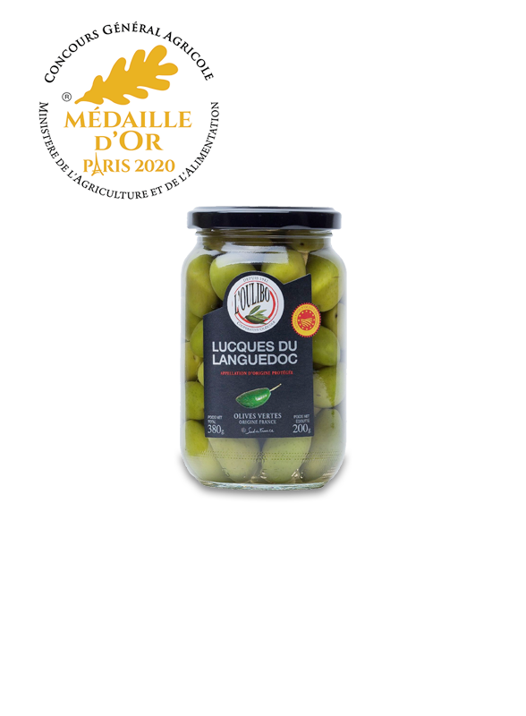 Olives lucques oulibo - Médaille d'or 2020